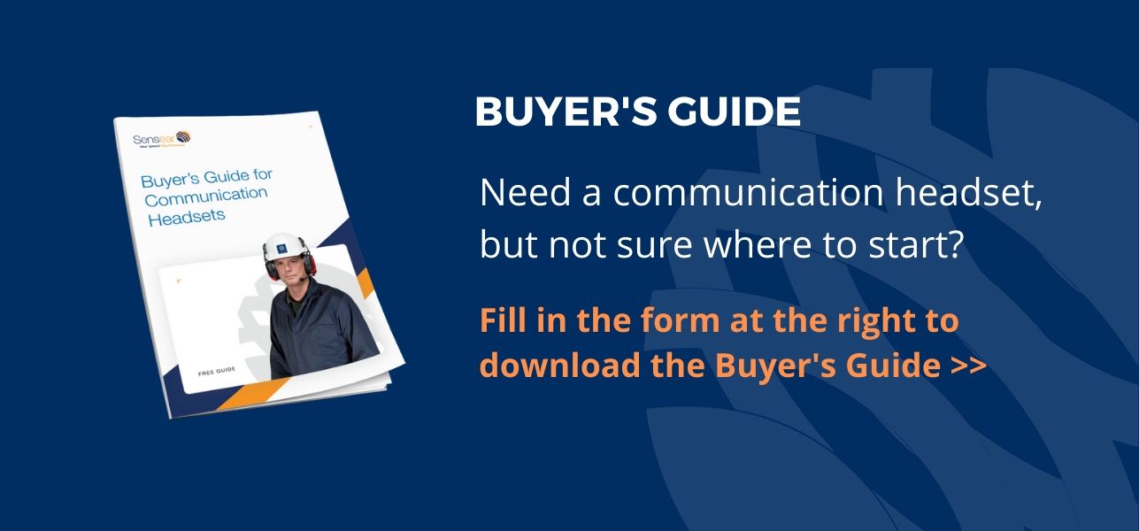 Industrial TwoWay Radio Communication Headsets Sensear